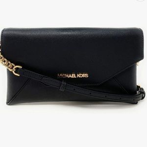 Michael Kors Saffiano Leather Envelope Clutch Convertible